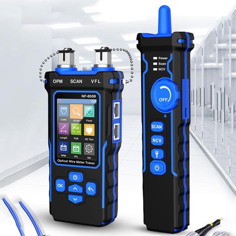 Netzwerkkabeltester mit optischem Leistungsmesser, multifunktionalem Telefonleitungsverfolgungsmessgerät, Cat5 Cat6 Ethernet-Kabelverfolgungsgerät, Kabeltoner, Netzwerktools