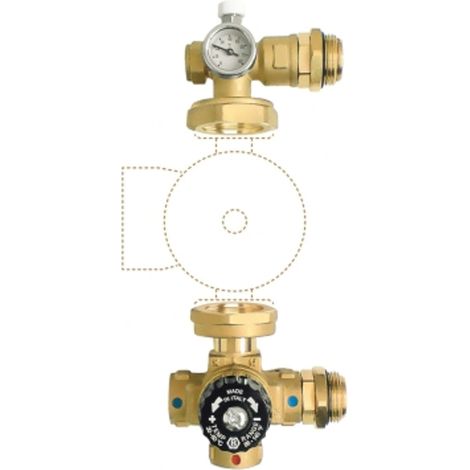 Novaservis Zubehör - Set für Bodenheizungsverteiler, 1", ohne Pumpe GM-WP