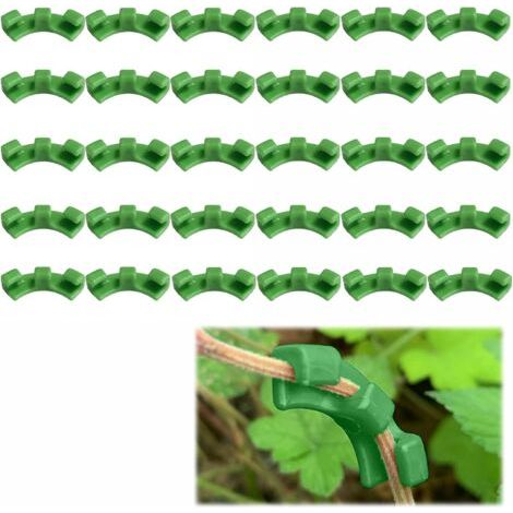 BUNTHAUS (Vert) 30 Pièces Cintreuse de Plantes à 90 Degrés, Entraîneur de Cintrage de Plantes, Clips de Cintrage de Plantes, Adaptés pour Plier Les Tiges des Plantes et Changer Le Sens de Croissance (1/5)