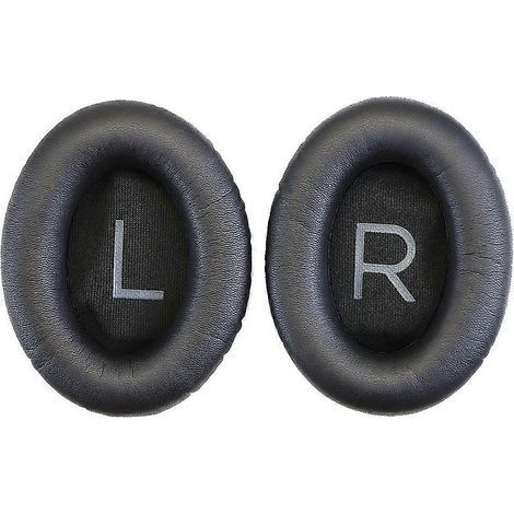Coussinets Doreille - Mousse Memoire De Forme - Pour Casque QC45 - 90 X 70 Mm - Noir Ou Gris - 2 Unites (1/5)