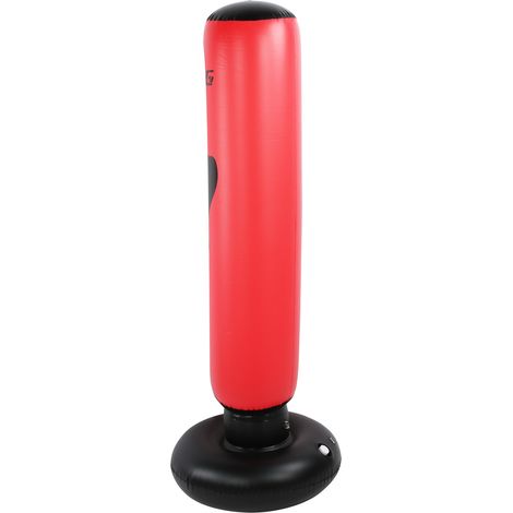 Sac de Frappe Gonflable en PVC pour Entraînement Boxe et Fitness, Punching Ball Murale (1/5)