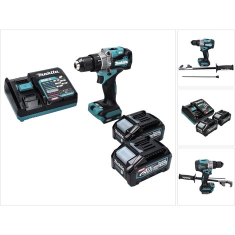 Makita HP 001 GM2 Akku Schlagbohrschrauber 40 V max. 140 Nm XGT Brushless + 2x Akku 4,0 Ah + Ladegerät (1/5)