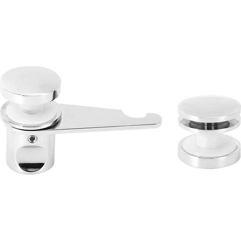 Verrou de porte en verre, cuivre et poignée en inox 304 (1/5)