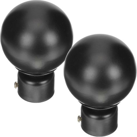 Lot de 2 embouts de tringle à rideaux en fer, pour la décoration de vos rideaux. (1/5)