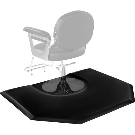 Tapis de Chaise de Salon Coiffure, 1225x1505x25 mm, Tapis de Sol Salon Coiffeur Anti-fatigue pour Base de Chaise Circulaire, Surface en PVC, Facile à Nettoyer, Bords Biseautés Anti-trébuchement (1/5)
