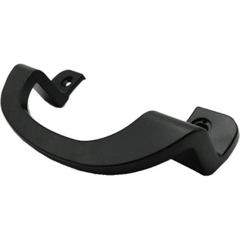 2pcs Poignée de porte coulissante noire en alliage d'aluminium pour balcon, salle de bain, cuisine (1/3)