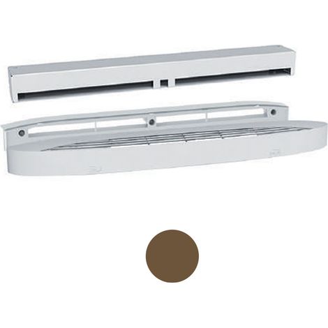 Kit entrée d'air autoréglable acoustique Chêne foncé - ISOLA 2 30 + CE2A - 0631CF ANJOS - 0631CF
