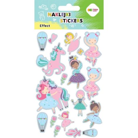 Pegatinas de ballet 10x20cm color alegre