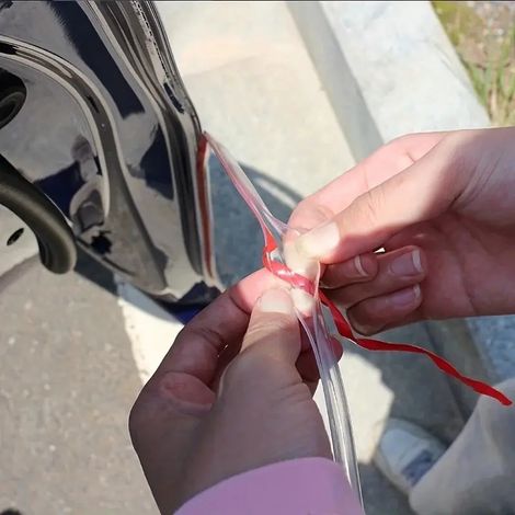 Strisce di protezione antigraffio in PVC per bordi della portiera dell'auto trasparenti da 5M (1/5)