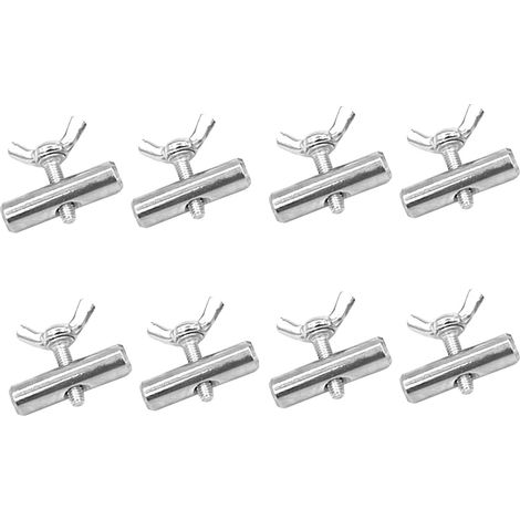 8 butées de rail pour store de camping-car de 8 mm, butée de rail pour camping-car, caravane, camping-car, équipement de tente de camping, accessoires de store, acier inoxydable 304 (1/5)