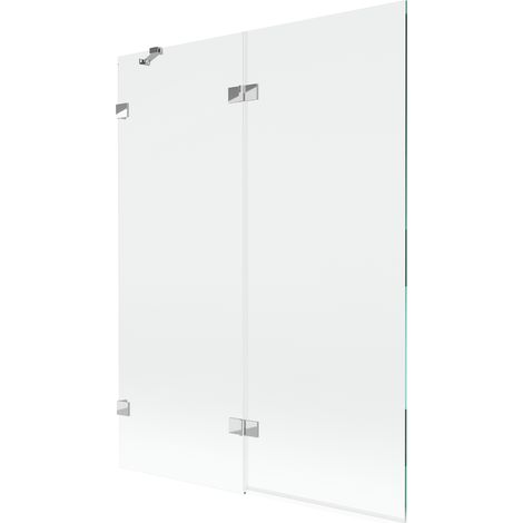 Mexen Lunar Duschabtrennung 2-flügelig links 130 x 150 cm, transparent, Chrom - 897-130-100-01-00-L