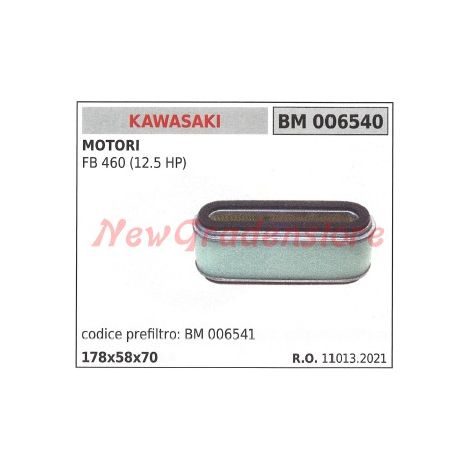 Filtro aria KAWASAKI motore FB 460 (12.5 HP) 006540