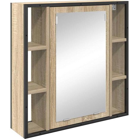 Maison Exclusive - Spiegelschrank Sonoma-Eiche 60 x 16 x 60 cm Ho