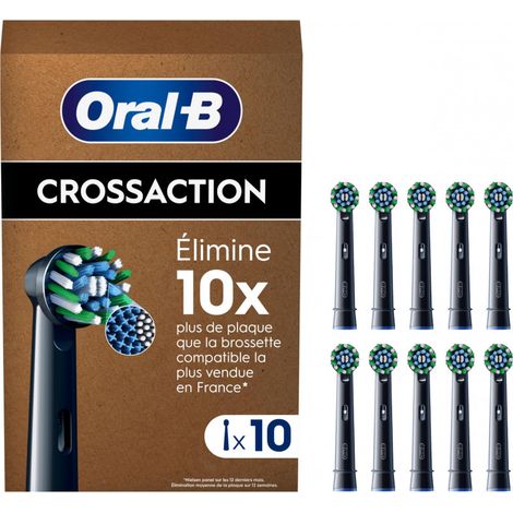 Oral-B Pro CrossAction 10er, schwarz FFU Aufsteckbürsten