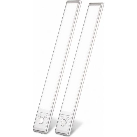 Lampe LED sous Meuble avec Détecteur de Mouvement, Rechargeable, 3 Températures de Couleur, Fixation Magnétique, 1,3 W (1/5)