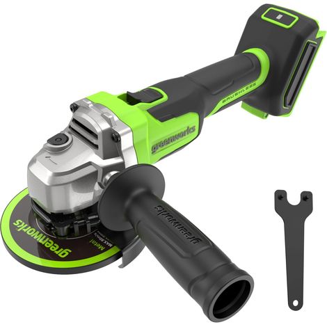 24V sans fil meuleuse angulaire disque de 125 mm, 8500RPM, moteur sans balais de 700W, pour gaucher ou droitier, SANS batterie ni chargeur (1/5)