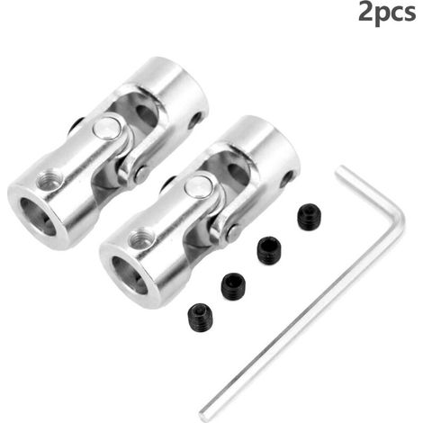 2 pièces Joint Universel 35mm pour Moteur Bricolage, Connecteur d'Arbre 14mm avec Alésage 8x8mm pour Transmission Mécanique (1/5)