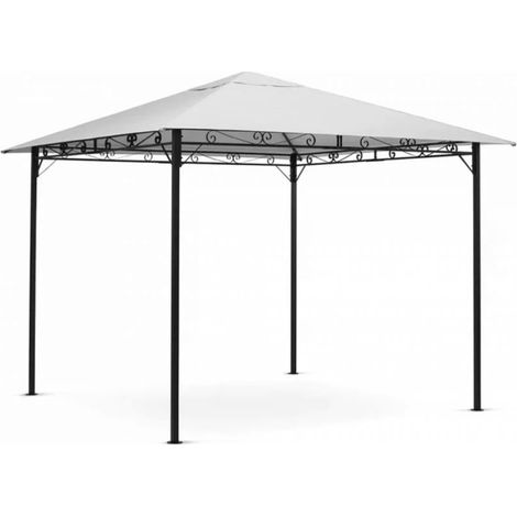 Aga Gazebo da Giardino 3x3 m Grigio