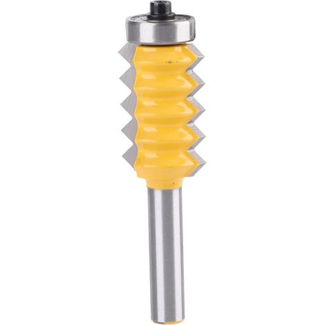 Fraise à joint doigt, dispositif de fraisage colle, machine tenonner en V acier 45 avec conception anti-rebond, tige 8 mm pour le travail du bois et la menuiserie, (830mm) - 830mm (1/5)