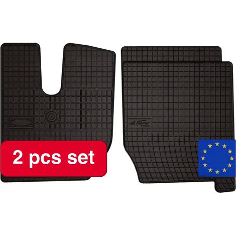 Tapis de voiture en caoutchouc, conçus pour Iveco Stralis (2003-2019), matériau durable, ajustement sur mesure, retient l'eau et la boue, facile à nettoyer (1/5)