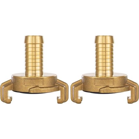 2x Conectores rápidos de latón de 1/2 pulgada (Sistema de conectores Geka de 1/2 pulgada) (1/3)