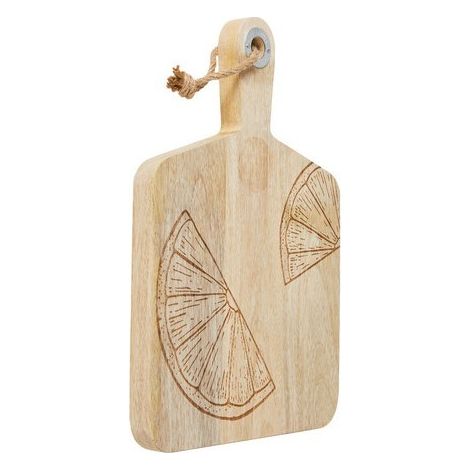 Tagliere Lemon in legno di mango cm 38x26x2