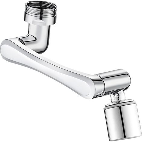 Drehbarer Wasserhahnaufsatz, Strahlreglerverlängerung, 1080-Grad-Multifunktionsverlängerung, drehbarer Wasserhahn, drehbare Wasserhahnverlängerung