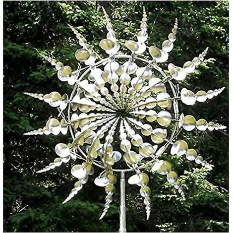 moulin Vent En Mtal Magique Unique Sculpture De Jardin Dcoration De Jardin Capteur De Vent En Mtal Extrieur Sola Capteur De Ventextrieur (1/4)