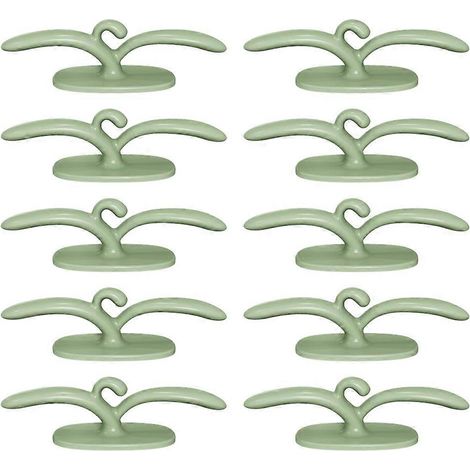 Enrouleur de câble de cuisine, organisateur de câbles domestiques, support de prise, pince pour enrouleur de câble, rangement de cordon d'alimentation vert (1/5)