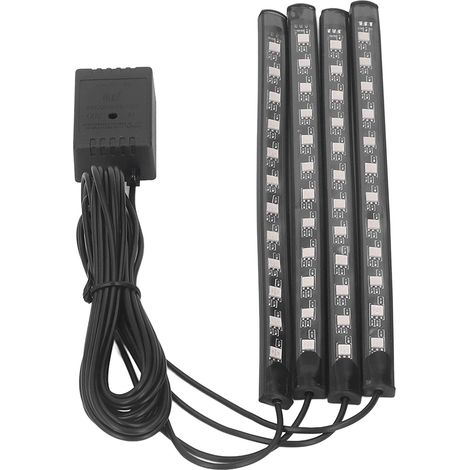 Ruban LED 48 LEDs RGB 8 Couleurs, Lumière Musicale pour Déco Fête, Contrôle Sonore, DC5-12V (1/5)