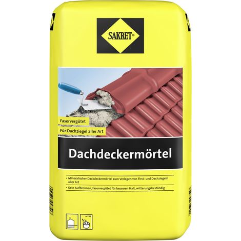 SAKRET Dachdeckermörtel 10 kg Sack rot Estrich & Mörtelprodukte