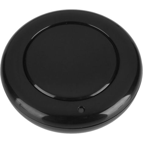 Télécommande sans fil RF EV1527, 433MHz, émetteur rond, 1 bouton de régulation, montage mural, noir (1/5)
