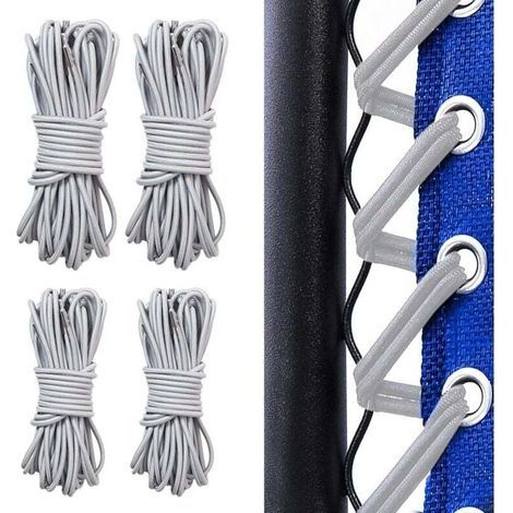4 Pièces Corde Remplacement élastiques, Elastique Lafuma, Cordons De Remplacement De Chaise Zéro Gravité, Lafuma Fauteuil Relax, Zero Gravity Chaise Pliante, Chaise Longue (Gris) (1/4)