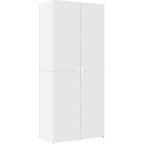 Credenza buffet cassettiera mobile contenitore organizer cucina soggiorno soggiorno alto 80 x 42,5 x 185 cm derivati del legno bianco 020032774