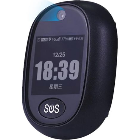 4G GPS Tracking Pendentif V45 pour Enfants AîNé Mini GPS Personal Tracker Alarme Parlant Horloge ÉTanche (Noir) (1/5)