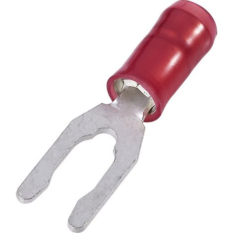 Cosse à fourche TE Connectivity PIDG 34080 Ø du trou: 3.51 mm 0.206 mm² 1.605 mm² M3.5 partiellement