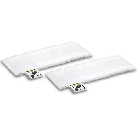 Mikrofaser-Bodendüsenüberzüge für Kärcher SC Dampfreiniger, mit Klettverschluss und Fußlasche, 2 Stück (1/4)