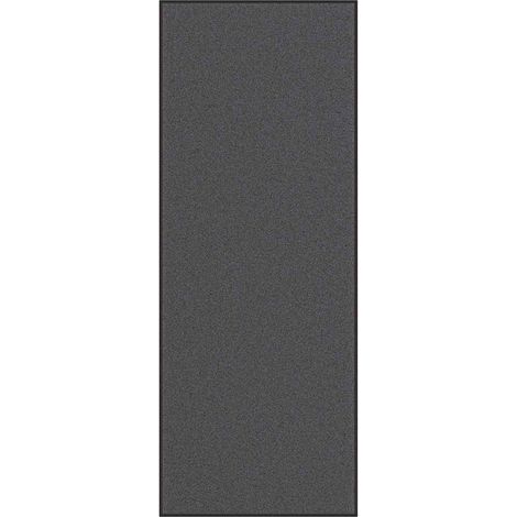 Paillasson antidérapant flexible intérieur extérieur 115 x 300 cm en polypropylène anthracite