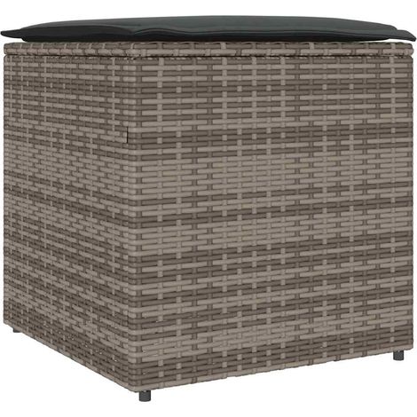 Maison Exclusive - Scatola per Cuscini Grigio 50 x 50 x 50 cm polyrattan