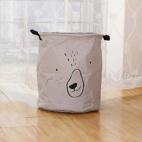 Faltbarer Wäschekorb mit großem Fassungsvermögen, ideal zur Aufbewahrung von Schmutzwäsche, Kleidung, Kinderspielzeug und anderen Kleinigkeiten – 22 x 20 cm – grau
