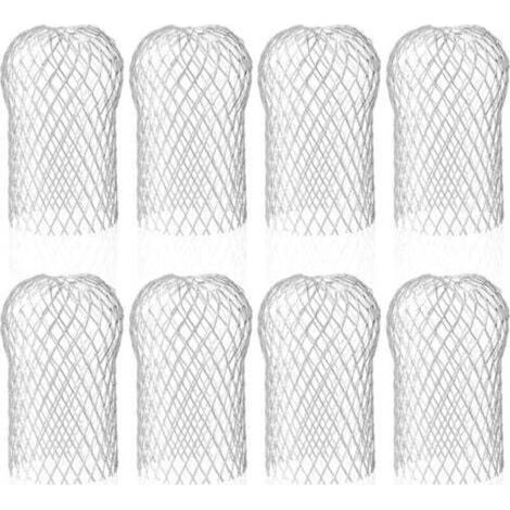 Lot de 8 Crapaudine de Gouttière en Aluminium. Filtres de Gouttière Flexible et Durable pour Maison Avant-toit Tuyau de Descente contre les Feuilles INHHUB (1/4)