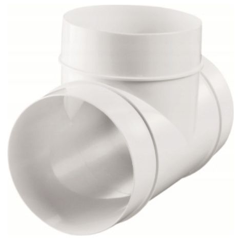 Té droit rond 150/150 mm PVC VENTS 692 (1/5)