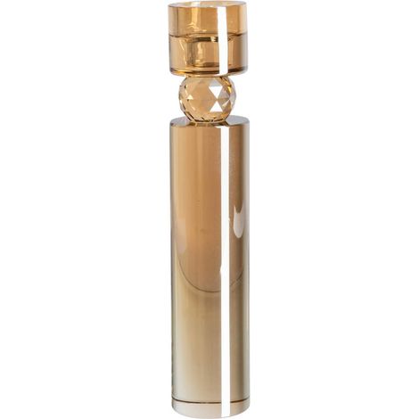 Bougeoir en verre champagne élégant - Champagne (1/4)