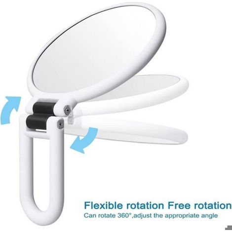 Miroir grossissant double face - Unbrand - Grossissement 15X et 1X - Verre optique haute qualité - Portable et pliable (1/5)