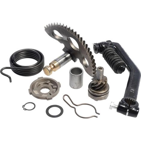 Kit réparation kick Piaggio 50cc 2T avec arbre et pignon pour scooter Aprilia Derbi démarrage manuel