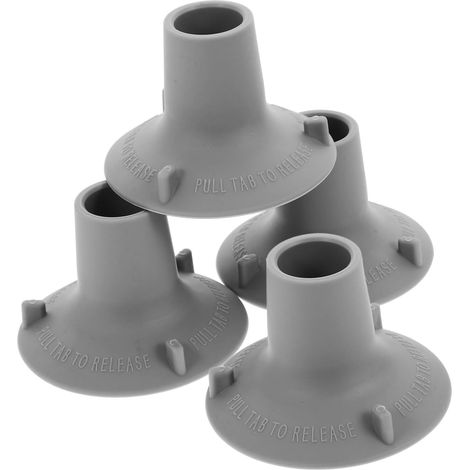 Repose-pieds de douche pour siège de bain adulte, 4 pièces en TPR (1/5)