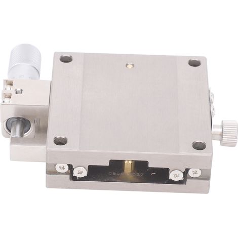 Platine linéaire à axe X, bouton de réglage fin, plateforme manuelle, table coulissante, acier inoxydable XLBS60 (1/5)