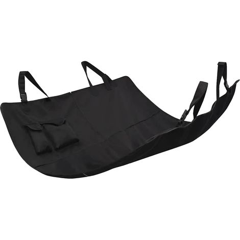 Coperta per Cani per Sedile Posteriore Auto 148x142 cm nero vidaXL (1/5)