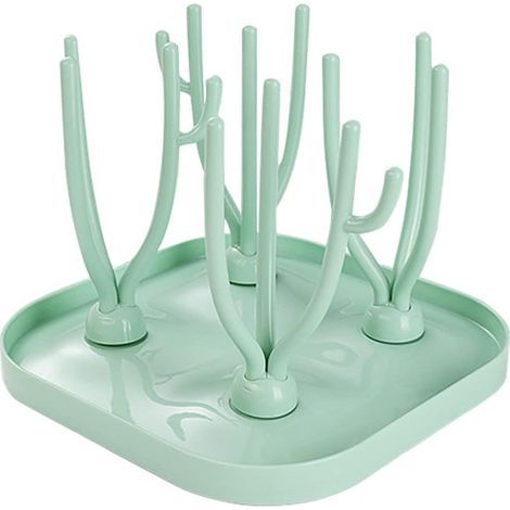 Escurridor de biberones, soporte para secar biberones, escurridor de biberones con forma de árbol, escurridor de biberones, secador de biberones con forma de árbol, para biberones, limpio e higiénico  (1/5)