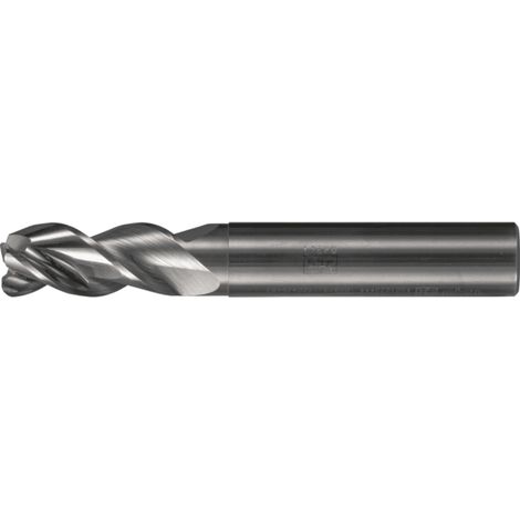 PFERD TOOLS VHM-Fräser Ø10mm, 3 Schneiden, 2xDC, Radius 1,5mm, unbeschichtet, Schaft HA, Performance Aluminium